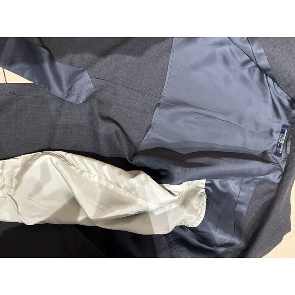 Vintage Brooks Brothers 346 Mens 40  GRAY USA Wool Blazer Sport Coat Suit Jacket - Picture 8 of 12